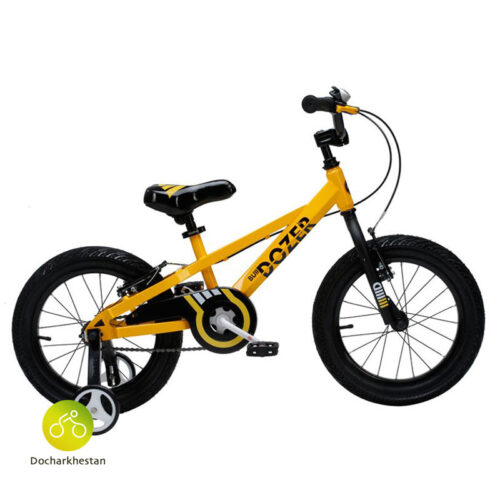 دوچرخه بچه گانه قناری مدل بولدوزر رنگ زرد